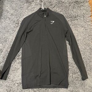 Gymshark Black Vital Seamless 1/4 Zip
